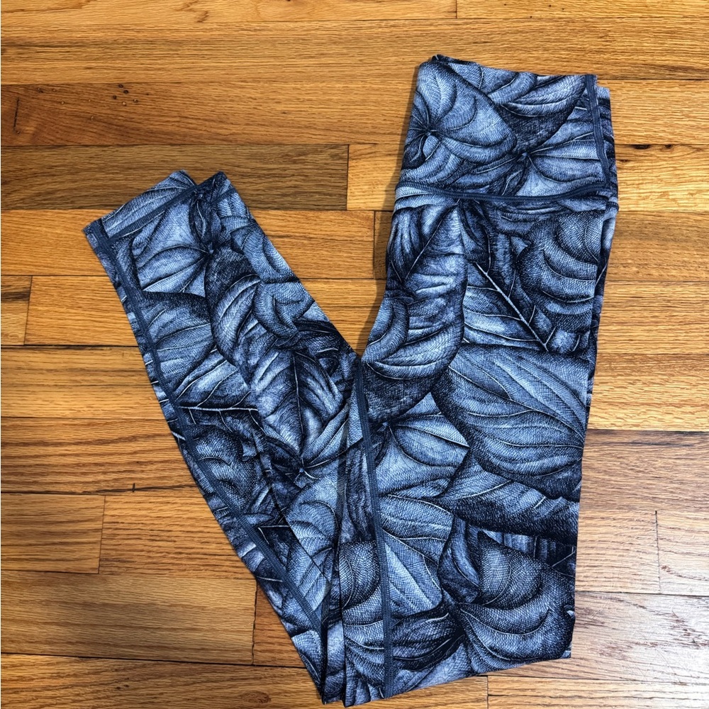 Leaf Print Lululemon Leggings
